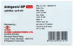 Aldigesic Sp Forte Tablet 10 Aldigesic Sp Forte Tablet 10