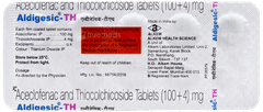 Aldigesic Th Tablet 10 Aldigesic Th Tablet 10