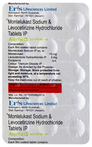 Alerfix M Tablet 15