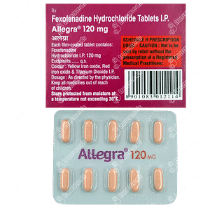 Allegra 120mg Tablet 10