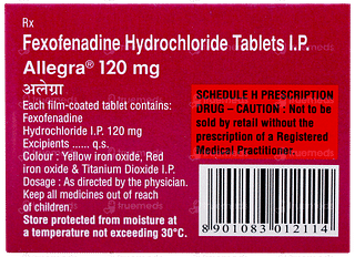 Allegra 120mg Tablet 10