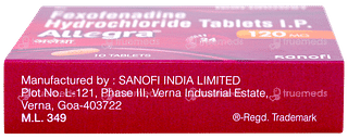 Allegra 120mg Tablet 10