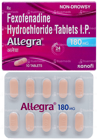 Allegra 180mg Tablet 10