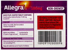 Allegra 180mg Tablet 10 Allegra 180mg Tablet 10