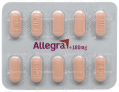 Allegra 180mg Tablet 10 Allegra 180mg Tablet 10