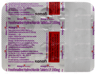 Allegra 180mg Tablet 10