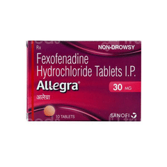 Allegra 30Mg Tablet 10 Allegra 30Mg Tablet 10