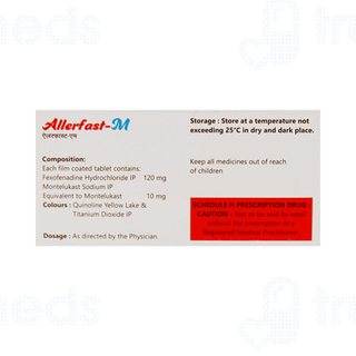 Allerfast M 10/120 MG Tablet 10