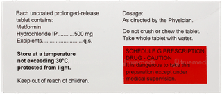 Almetfor 500Mg Tablet Sr 15