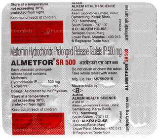 Almetfor 500Mg Tablet Sr 15