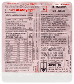 Lupins Al Mity Plus Tablet 15