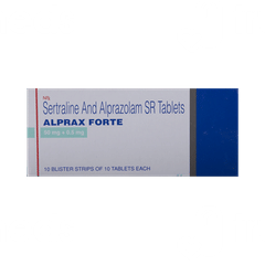 Alprax Forte 0.5/50 MG Tablet 10