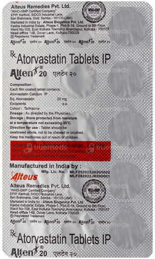 Alten 20 Tablet 15