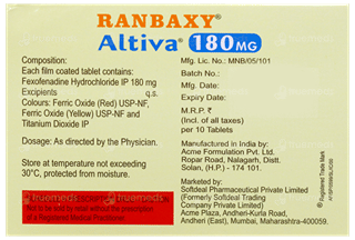 Altiva 180Mg Tablet 10