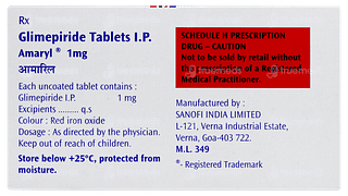 Amaryl 1mg Tablet 30