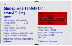 Amaryl 2mg Tablet 30 Amaryl 2mg Tablet 30