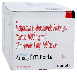 Amaryl M Forte 1mg Tablet 15