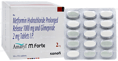 Amaryl M Forte 2mg Tablet 15