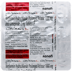 Amaryl M Forte 2mg Tablet 15 Amaryl M Forte 2mg Tablet 15