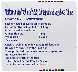 Amaryl Mv 1mg Tablet 15