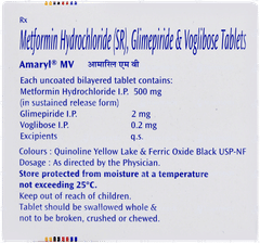 Amaryl Mv 2mg Tablet 15