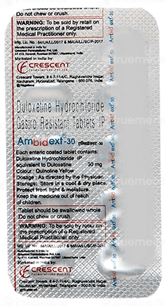 Ambidext 30 Mg Tablet 10