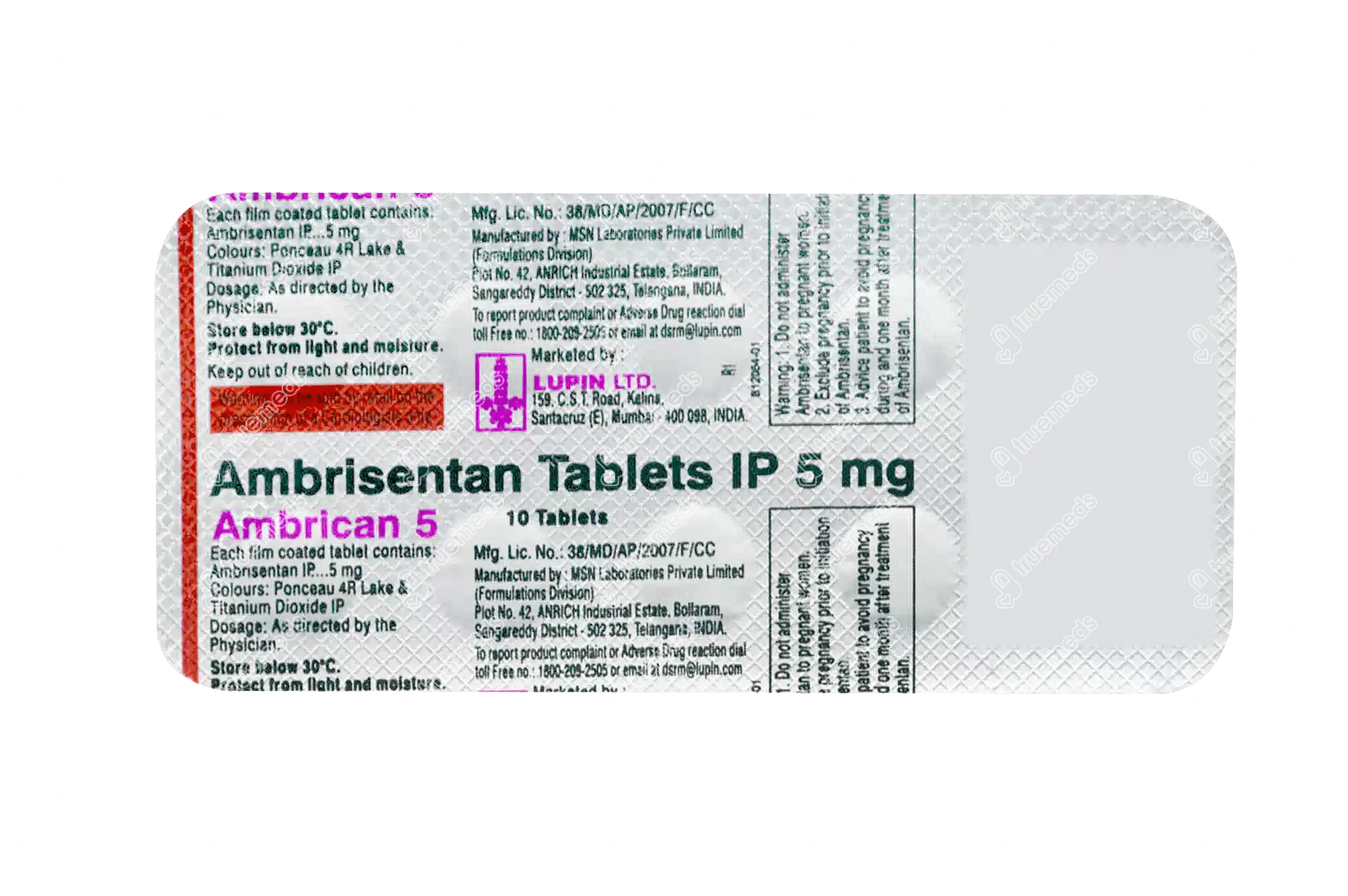 Ambrican 5 MG | Order Ambrican 5 MG Tablet Online at Truemeds