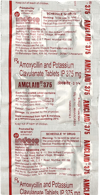 Amclaid 375 Tablet 6