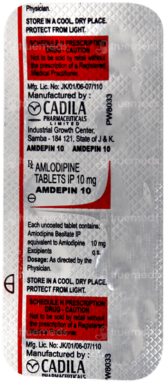 Amdepin 10 Tablet 10 Amdepin 10 Tablet 10