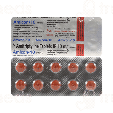 Amicon 10 Mg Tablet 10 - Uses, Side Effects, Dosage, Price | Truemeds