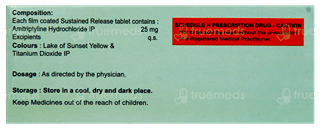 Amilift Sr 25 Mg Tablet 10