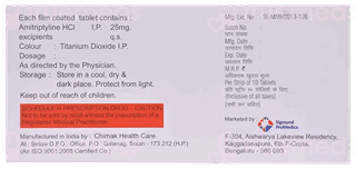 Amitril 25 Mg Tablet 10