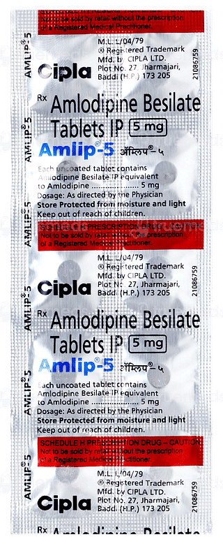 Amlip 5 Tablet 10