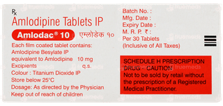 Amlodac 10 Tablet 30