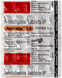 Amlodac 2.5 Tablet 30 Amlodac 2.5 Tablet 30