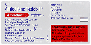 Amlodac 5 Tablet 30