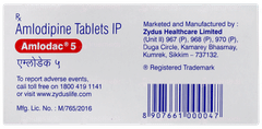 Amlodac 5 Tablet 30