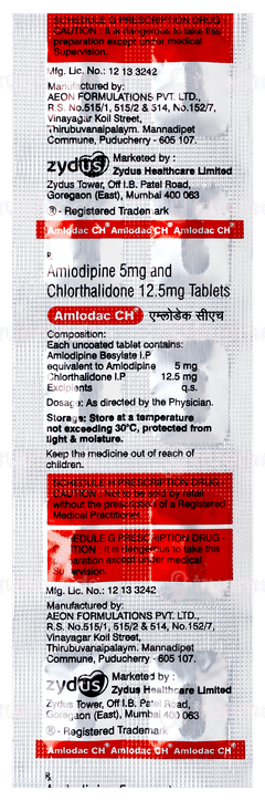 Amlodac Ch Tablet 10
