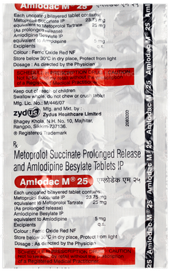 Amlodac M 25 Tablet 15 Amlodac M 25 Tablet 15
