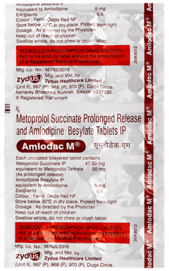 Amlodac M Tablet 15 Amlodac M Tablet 15