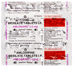 Amlogard 2.5mg Tablet 30 Amlogard 2.5mg Tablet 30