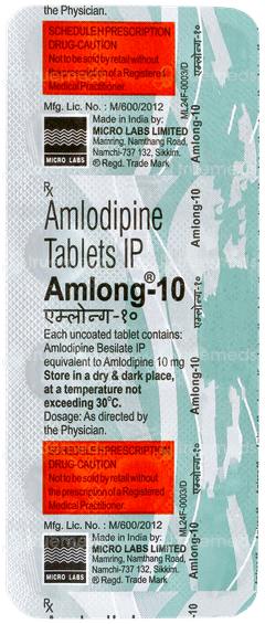 Amlong 10 Tablet 15