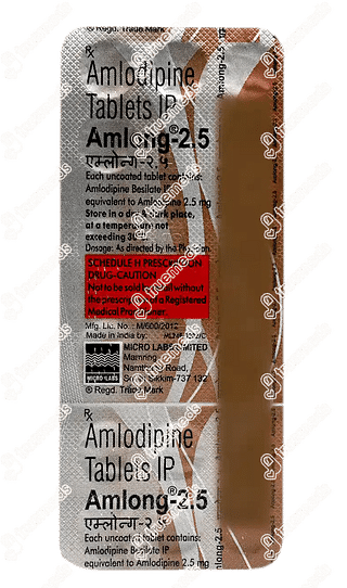 Amlong 2.5 MG Tablet 15