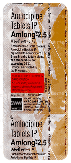 Amlong 2.5 Tablet 15