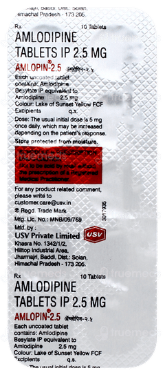 Amlopin 2.5 Tablet 10 Amlopin 2.5 Tablet 10