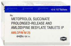 Amlopin M 25 Tablet 10 Amlopin M 25 Tablet 10