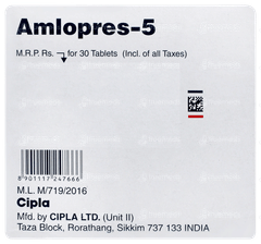 Amlopres 5 Tablet 30 Amlopres 5 Tablet 30