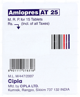 Amlopres At 25 Tablet 15