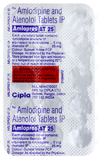 Amlopres At 25 Tablet 15