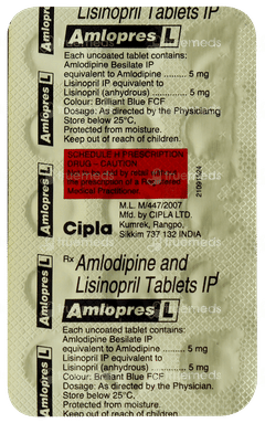 Amlopres L Tablet 15 Amlopres L Tablet 15